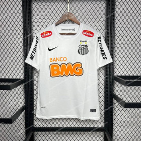 Santos Retro White Football Shirt 11/12