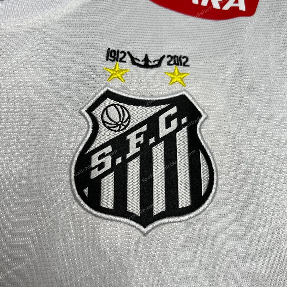 2011/2012 Retro Santos White Football Shirt - Image 5