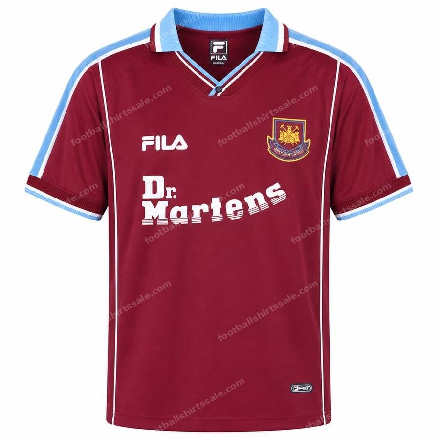 West Ham United Retro Home Football Shirt 99/01