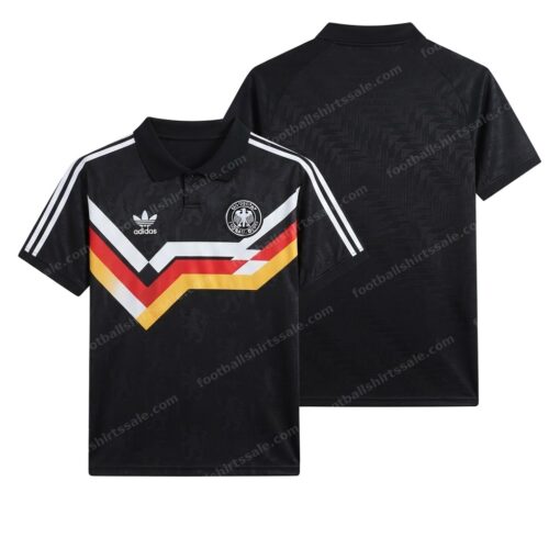Germany Retro Away Football Shirt 88/90 Front and Back View