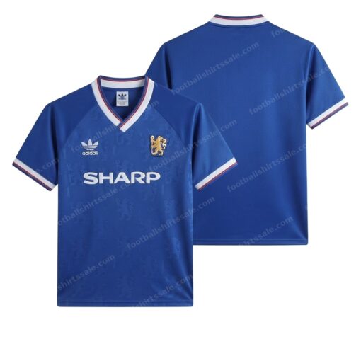 Manchester United Retro Third Football Shirt 88/90 Front and Back View