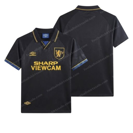 Manchester United Retro Away Football Shirt 93/94 Front and Back View