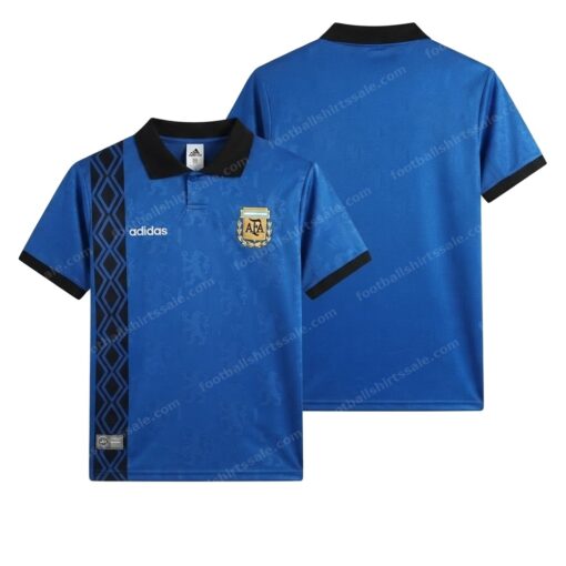 Argentina Retro Away National Team Football Shirt 1994 Front and Back View