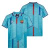 Barcelona Retro Away Football Shirt 96/97 Front and Back View