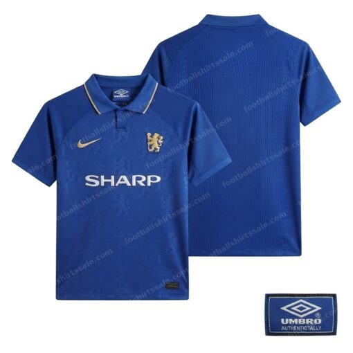 Manchester United Retro Third Football Shirt 96/97 Front and Back View
