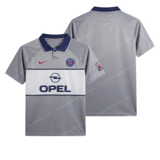 PSG Retro Away Football Shirt 99/00 Front and Back View