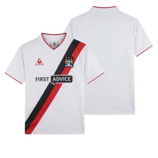 Manchester City Retro Away Football Shirt 02/03 Front and Back View