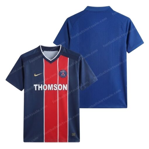 PSG Retro Home Football Shirt 02/03 Front and Back View