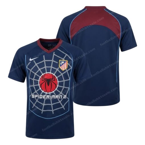 Atletico Madrid Retro Away Football Shirt 04/05 Front and Back View