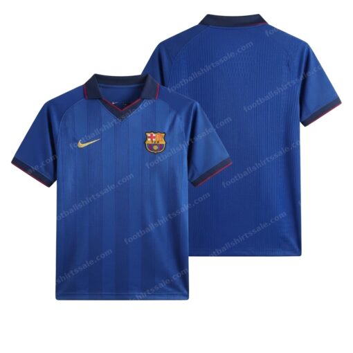 Barcelona Retro Away Football Shirt 04/05 Front and Back View