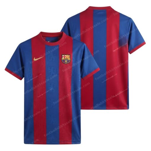 Barcelona Retro Home Football Shirt 04/05 Front and Back View