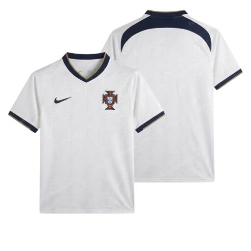 Portugal Retro Away Football Shirt 2004 Front and Back View