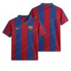 Barcelona Retro Home Football Shirt 06/07 Front and Back View