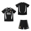 Real Madrid Retro Away Kids Football Kit 06/07 Front and Back View