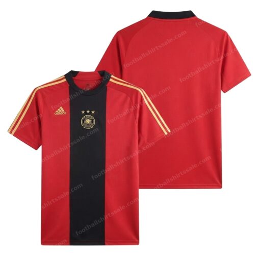 Germany Retro Away Football Shirt 2008 Front and Back View