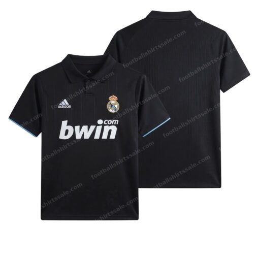 Real Madrid Retro Away Football Shirt 09/10 Front and Back View