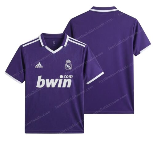 Real Madrid Retro Third Football Shirt 10/11 Front and Back View