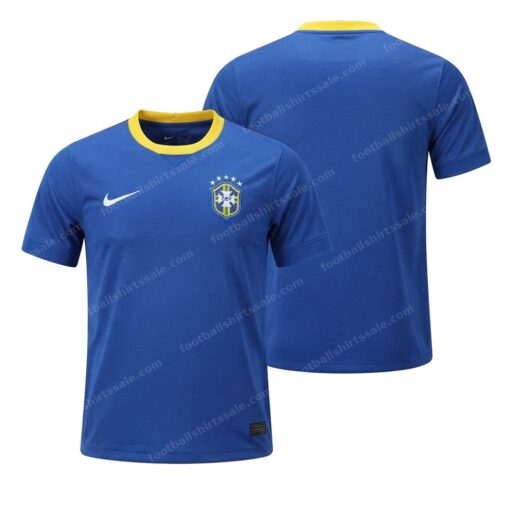 Brazil Retro Away Football Shirt 2010 Front and Back View