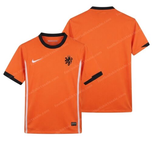 Netherlands Retro Home Football Shirt 2010 Front and Back View