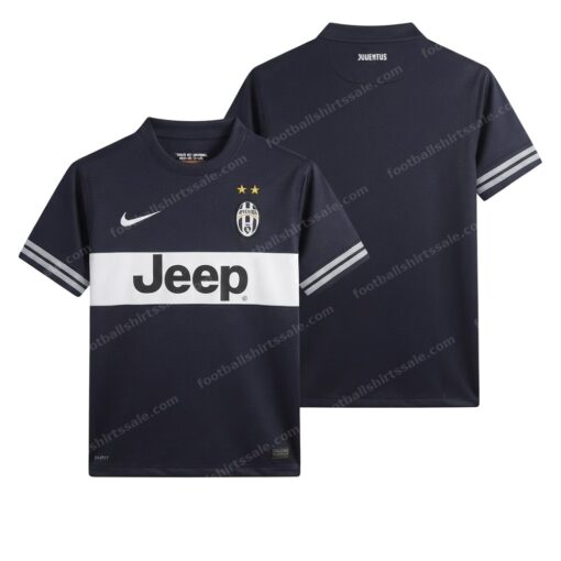 Juventus Retro Away Football Shirt 12/13 Front and Back View