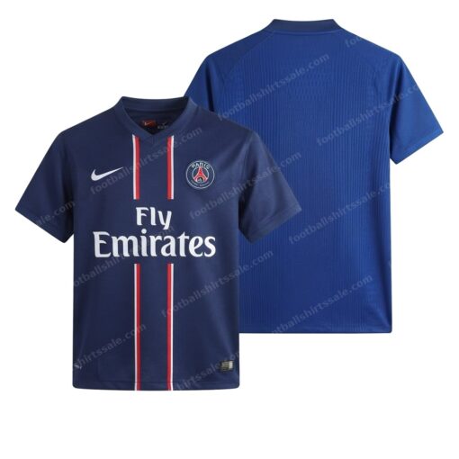 Paris Saint-Germain Retro Home Football Shirt 12/13 Front and Back View