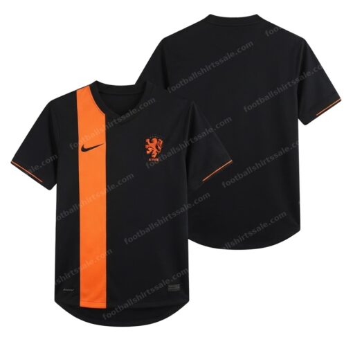 Netherlands Retro Away Football Shirt 2012 Front and Back View