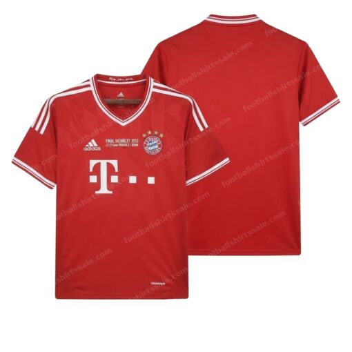 Bayern Munich Retro Home Champions League Edition Football Shirt 13/14 Front and Back View