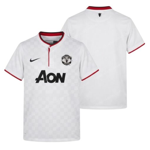 Manchester United Retro Away Football Shirt 13/14 Front and Back View