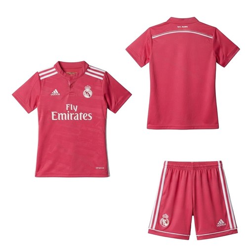 Real Madrid Retro Away Kids Football Kit 14/15 Front and Back View
