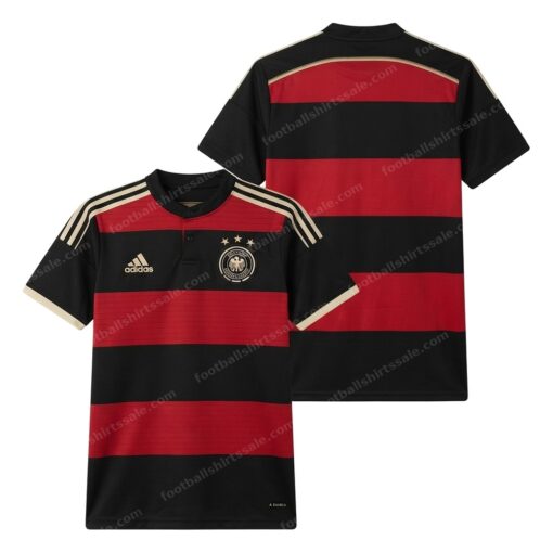 Germany Retro Away Football Shirt 2014 Front and Back View