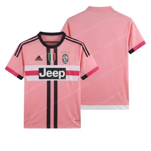 Juventus Retro Away Football Shirt 15/16 Front and Back View