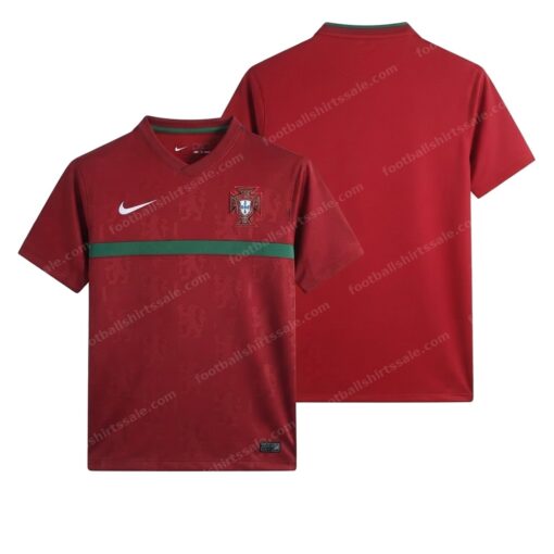 Portugal Home World Cup Fifa Football Shirt 2016 Front and Back View