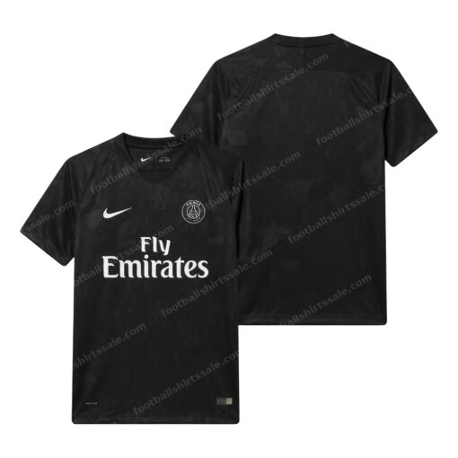 PSG Retro Away Football Shirt 17/18 Front and Back View