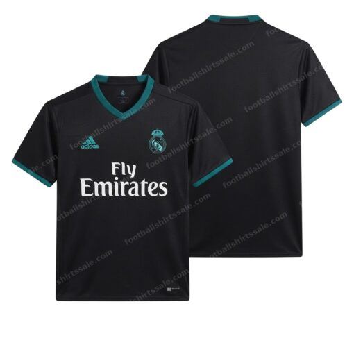 Real Madrid Retro Away Football Shirt 17/18 Front and Back View