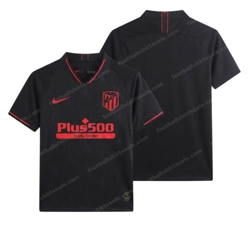 Atletico Madrid Retro Away Football Shirt 18/19 Front and Back View