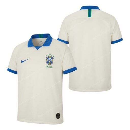 Brazil Retro Away Football Shirt 18/19 Front and Back View