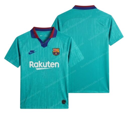 Barcelona Retro Third Football Shirt 19/20 Front and Back View
