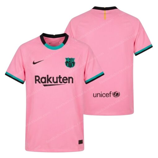 Barcelona Third Football Shirt 20/21 Front and Back View