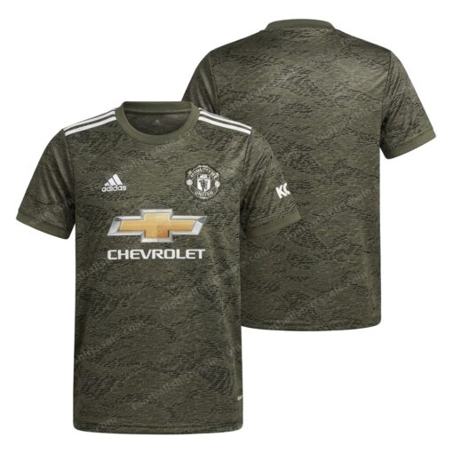 Manchester United Away Football Shirt 20/21 Front and Back View