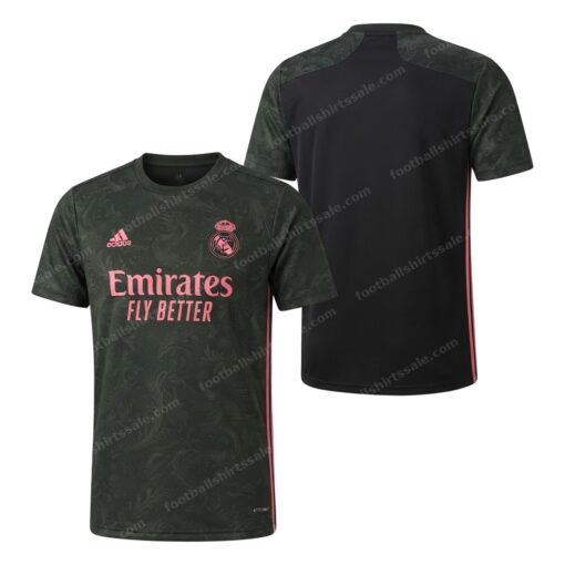 Real Madrid Retro Third Football Shirt 20/21 Front and Back View