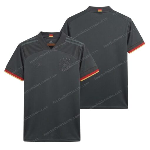 Germany Retro Away Football Shirt 2020 Front and Back View