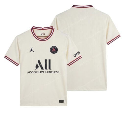 PSG Retro Fourth Football Shirt 21/22 Front and Back View
