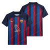 Barcelona Home Drake Model Football Shirt 22/23 Front and Back View