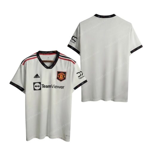 Manchester United Away Football Shirt 22/23 Front and Back View