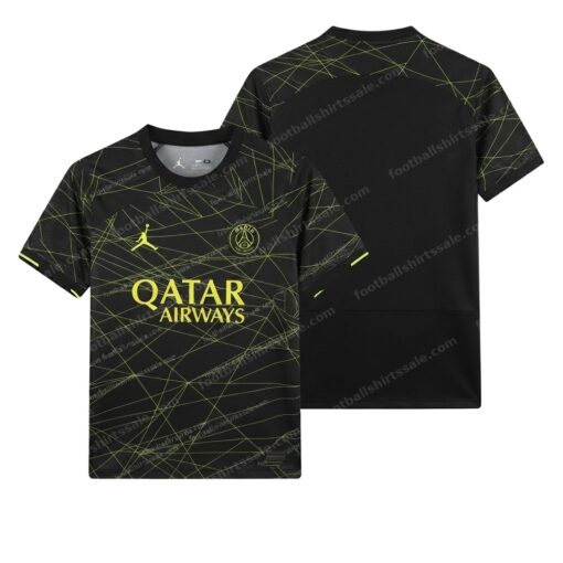 PSG Fourth Football Shirt 22/23 Front and Back View