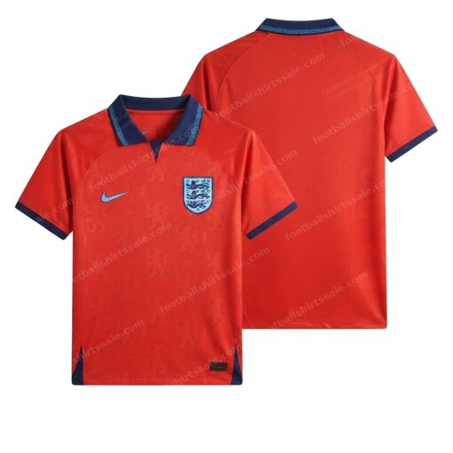 England Away World Cup Fifa Football Shirt 2022 Front and Back View