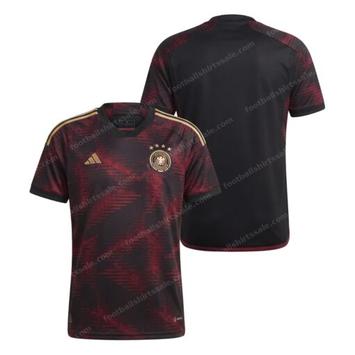 Germany Away World Cup Fifa Football Shirt 2022 Front and Back View