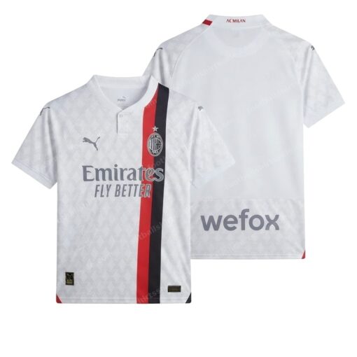 AC Milan Away Football Shirt 23/24 Front and Back View