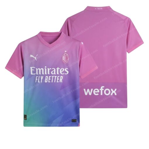 AC Milan Third Football Shirt 23/24 Front and Back View
