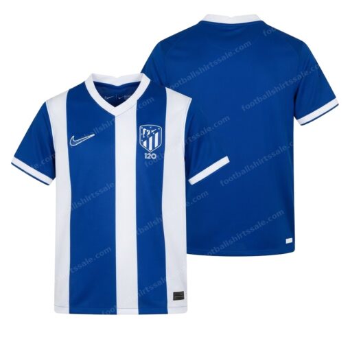 Atletico Madrid Away Football Shirt 23/24 Front and Back View